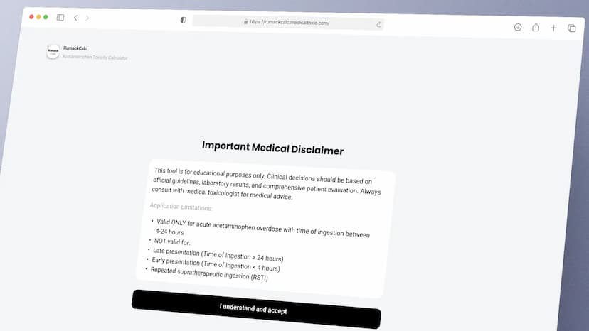 RumackCalc service